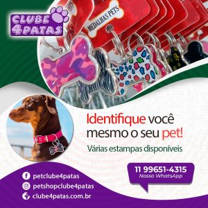 Placa identificação Pet Itapecerica da Serra